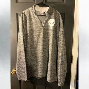 Marvel men's size XXL Gray and white long sleeved punisher top